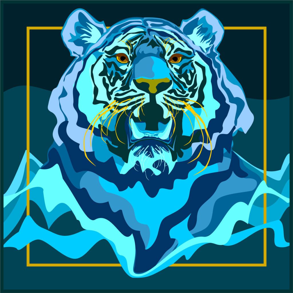 water tiger of the 2022 Lunar New Year
